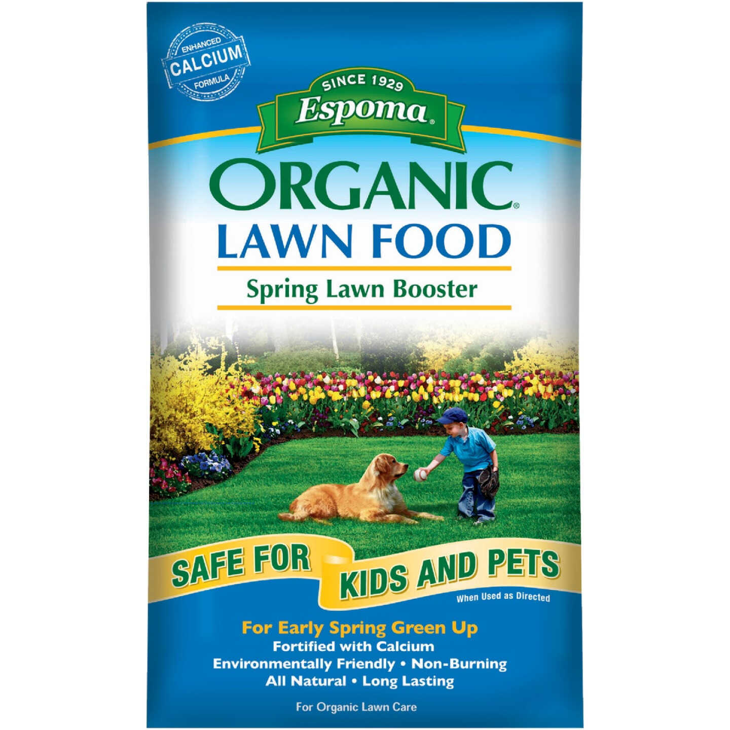 Espoma Organic 30 Lb. 5000 Sq. Ft. 9-0-0 Spring Lawn Booster Lawn Fertilizer Image 1