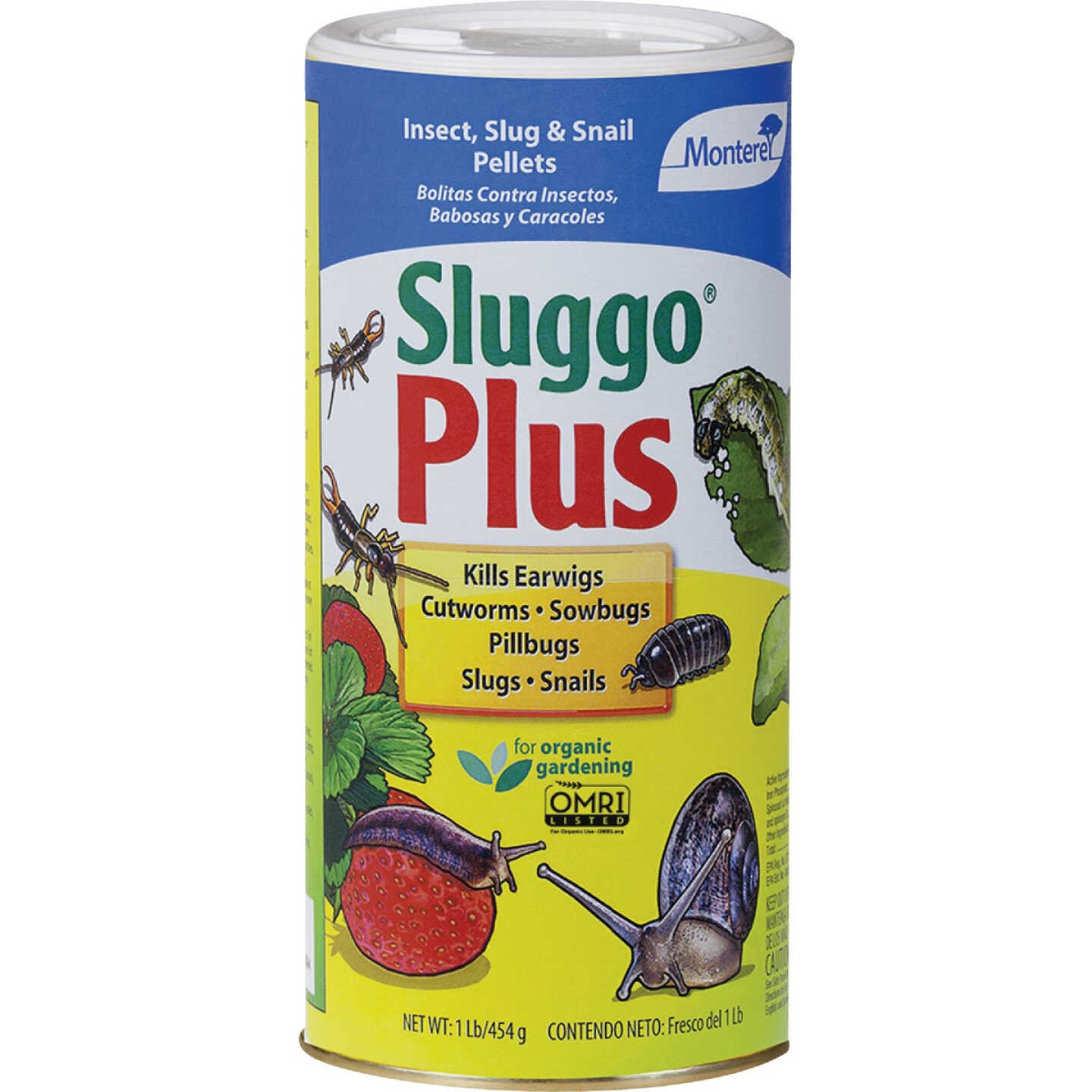 Monterey Sluggo Plus 1 Lb. Ready To Use Pellets Organic Slug & Snail Killer Image 1