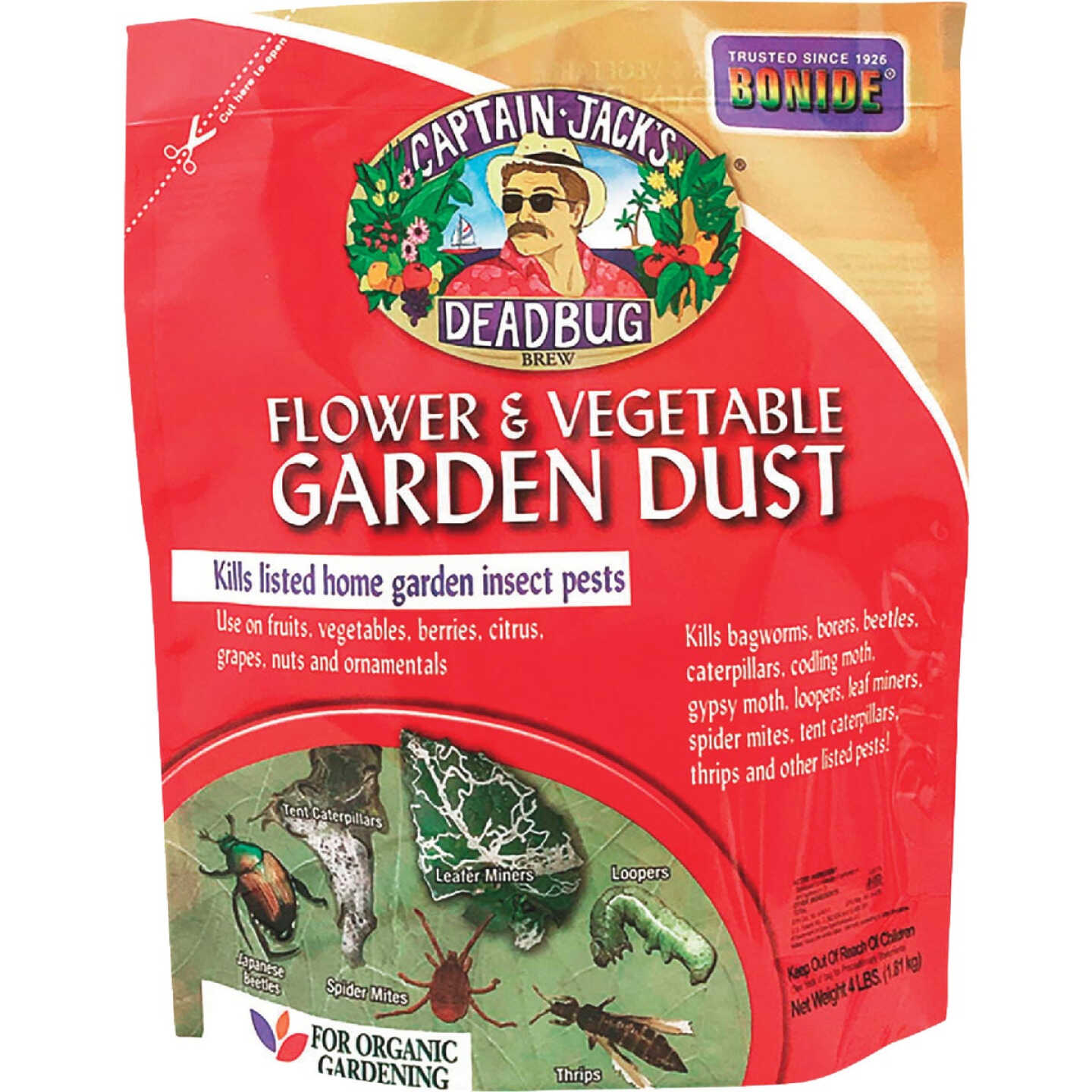 Bonide Captain Jack's Deadbug Brew 4 Lb. Ready To Use Flower & Vegetable Garden Dust Image 1