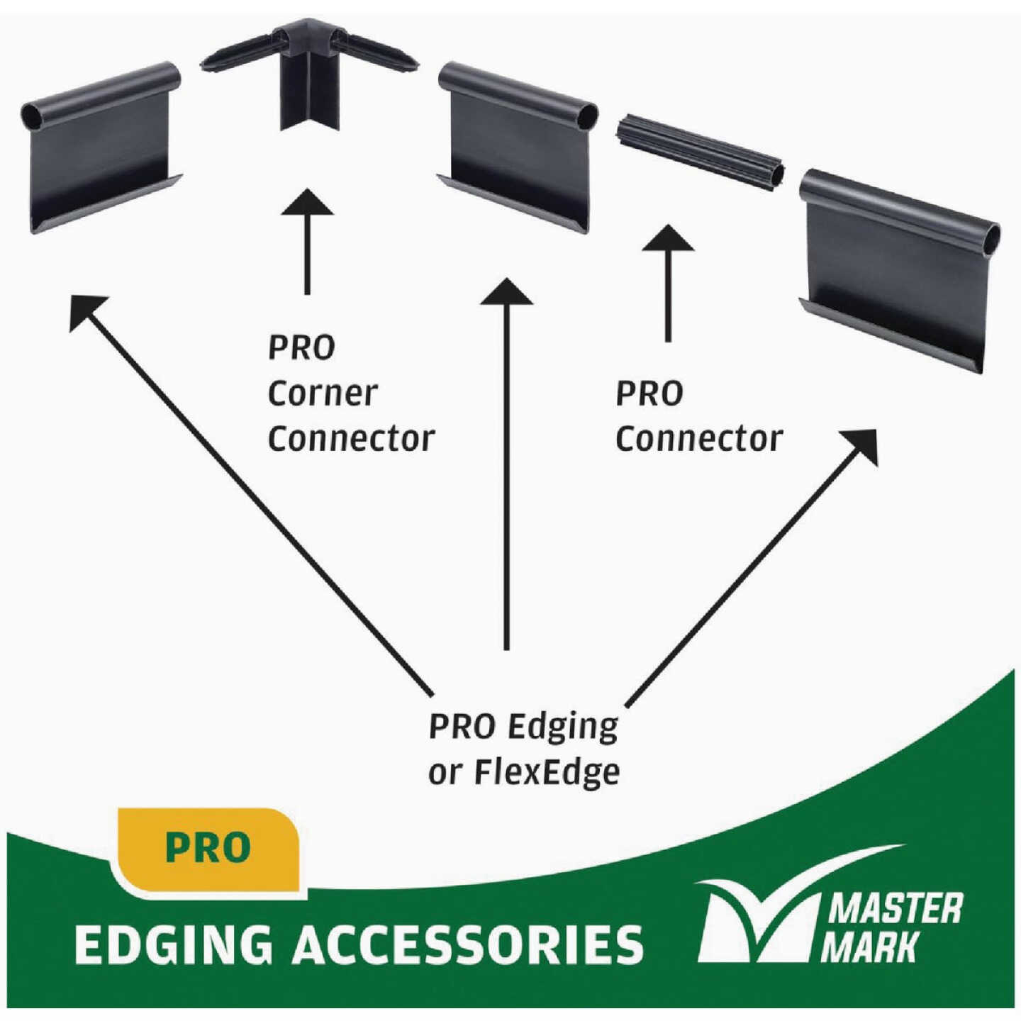 Master Mark Pro Straight Black Plastic Lawn Edging Coupler (3-Pack) Image 5