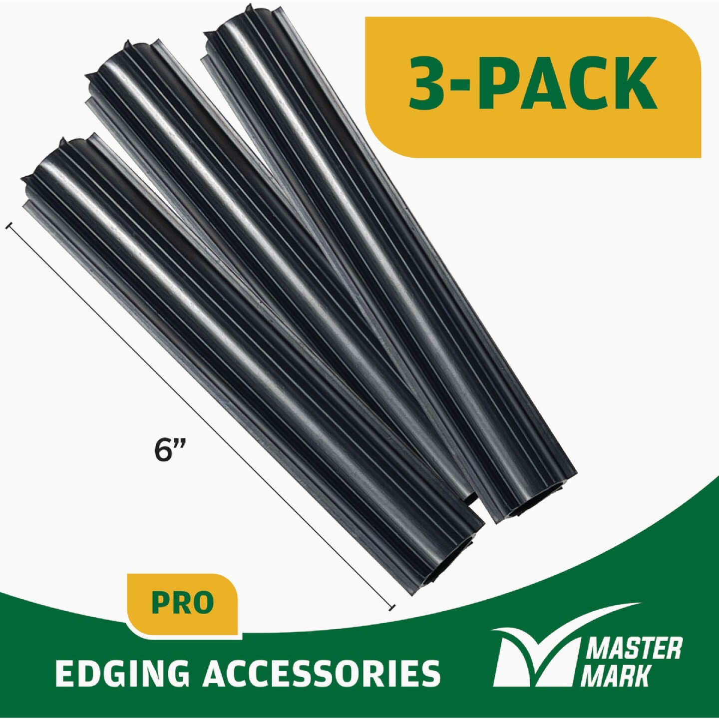 Master Mark Pro Straight Black Plastic Lawn Edging Coupler (3-Pack) Image 2