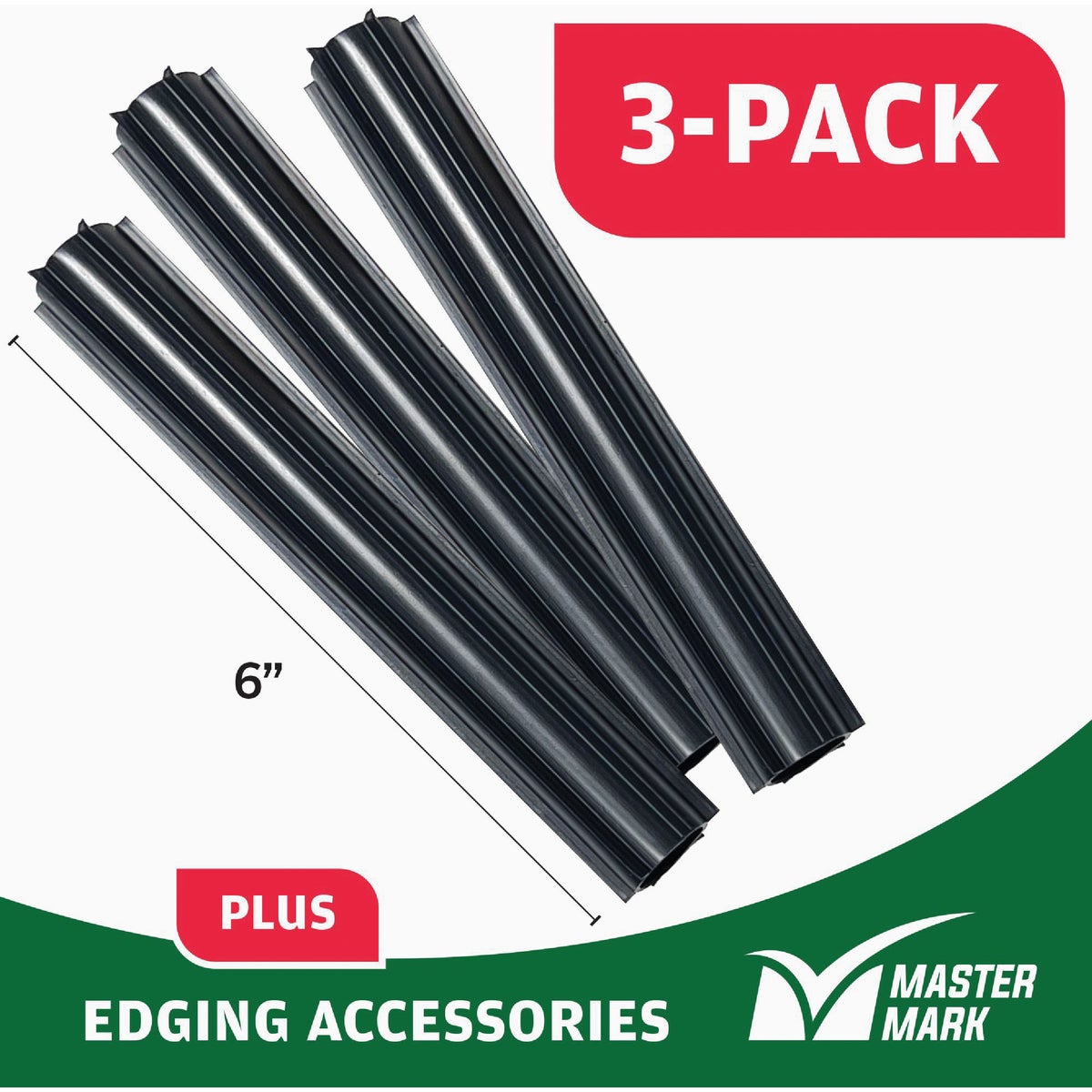 Master Mark Plus Straight Black Plastic Lawn Edging Coupler (3-Pack) Image 2