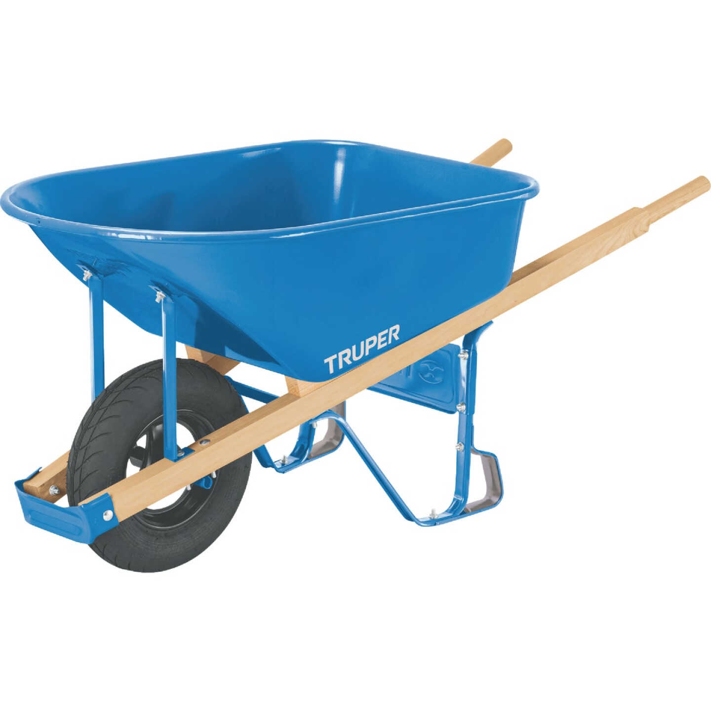 Truper 6 Cu. Ft. Steel Wheelbarrow Image 1