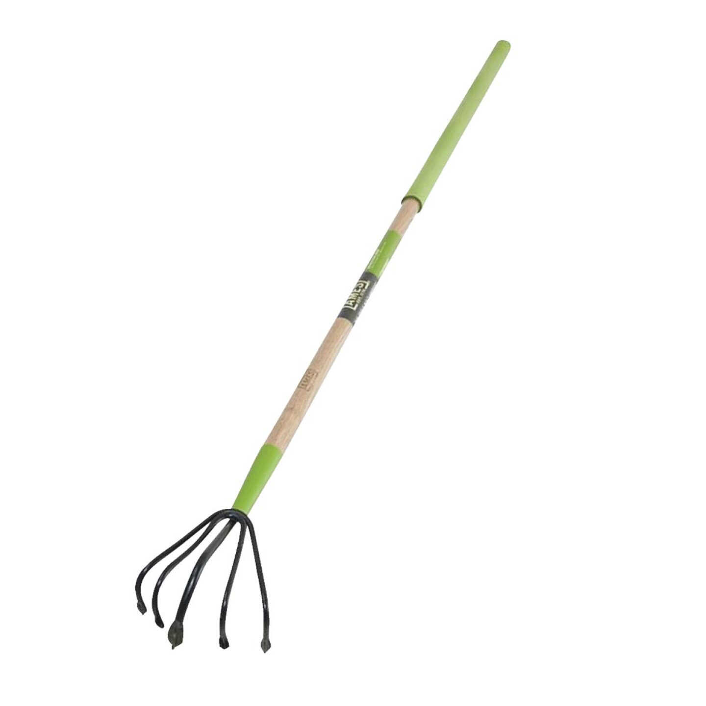 Ames 5-Tine 48 In. Wood Handle Garden Cultivator Image 1