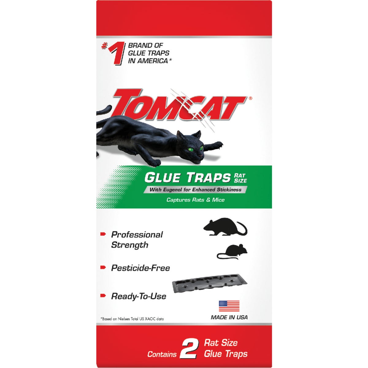 TOMCAT Rat Size Mouse Glue Trap (2-Pack)