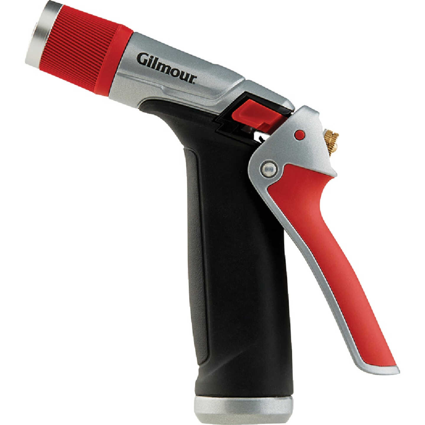 Gilmour Pro Zinc Pistol Nozzle, Red & Black Image 1