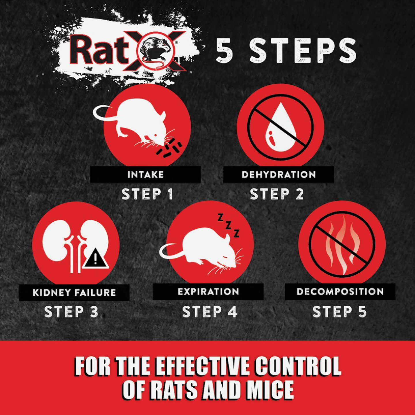 RatX Disposable Rat & Mouse Pre-Measured Bait Tray (4-Pack) Image 4