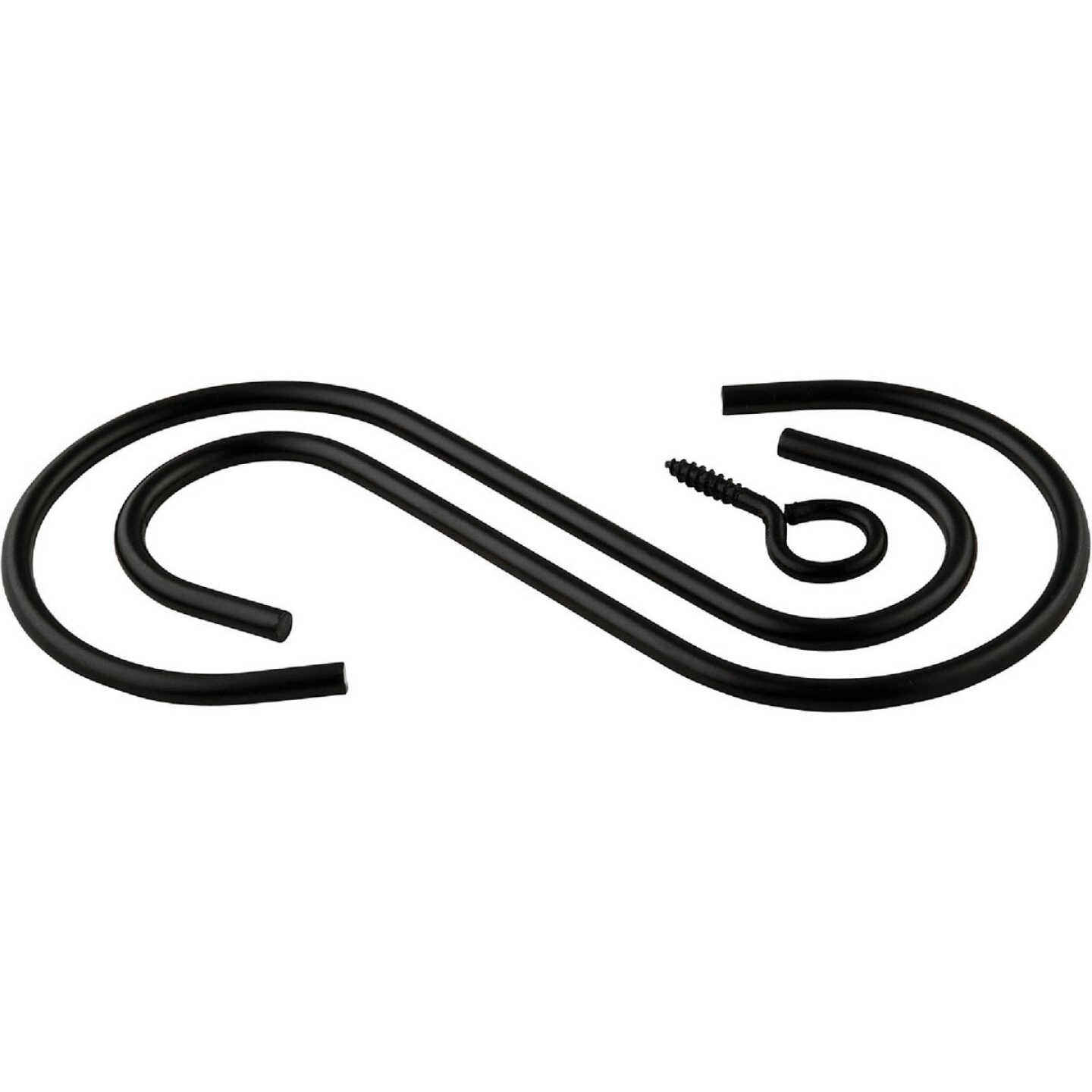 National Hardware 6 In. Black Steel Extension Hook Kit Image 1