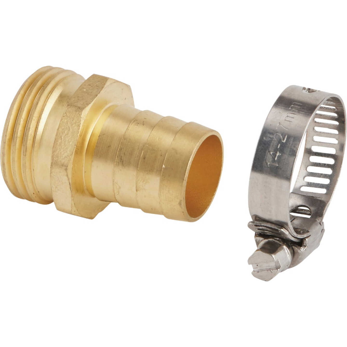 Best Garden 3/4 In. Male Brass Hose End Repair Hose Coupling Image 1