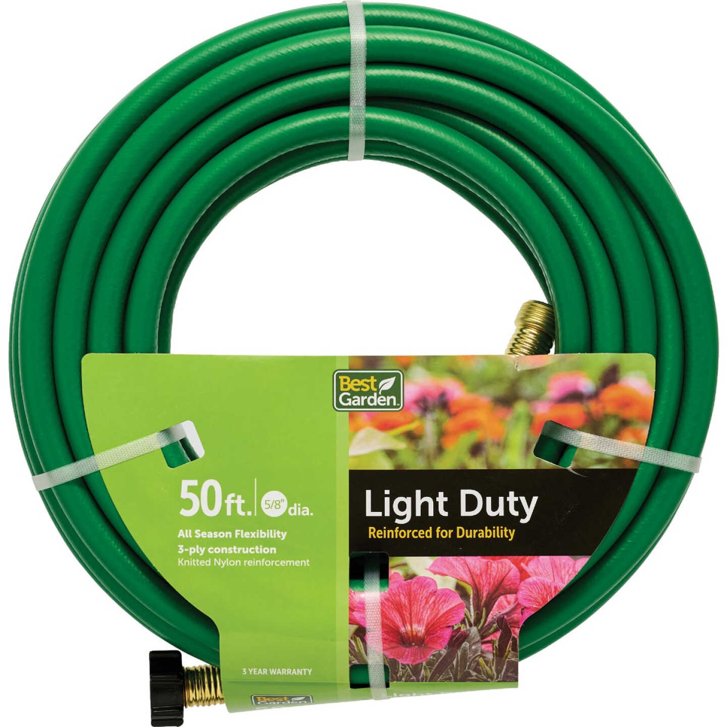 Best Garden 5/8 In. Dia. x 50 Ft. L. Light-Duty Garden Hose Image 1
