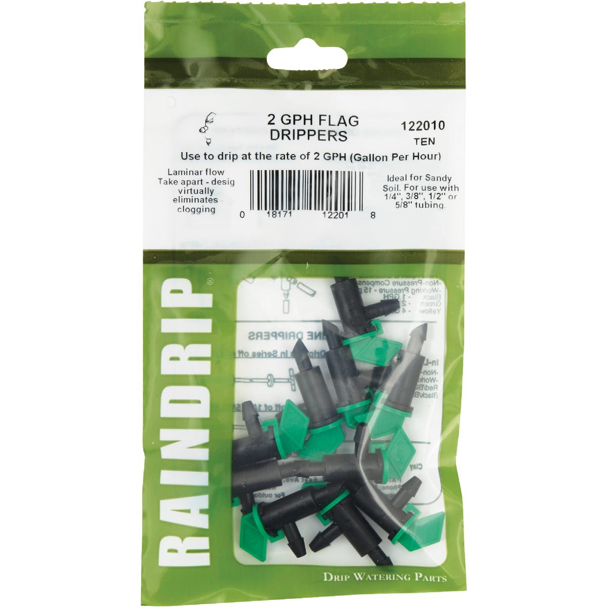 Raindrip 2 GPH Flag Dripper (10-Pack) Image 2