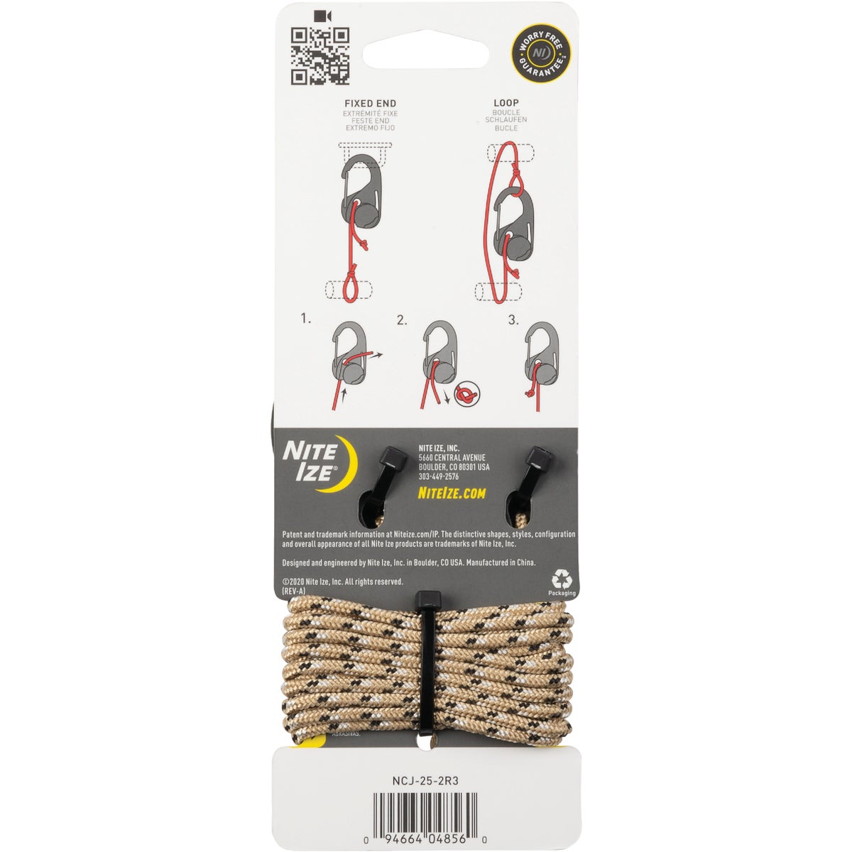 Nite Ize CamJam Rope Tightener with Rope, (2-Pack) Image 3