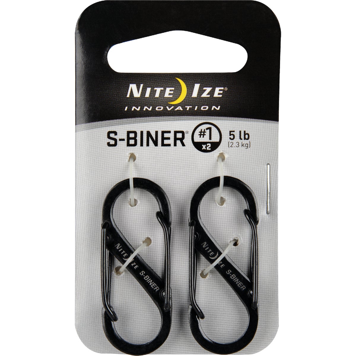 Nite Ize S-Biner Size 1 5 Lb. Capacity S-Clip Key Ring (2-Pack) Image 2
