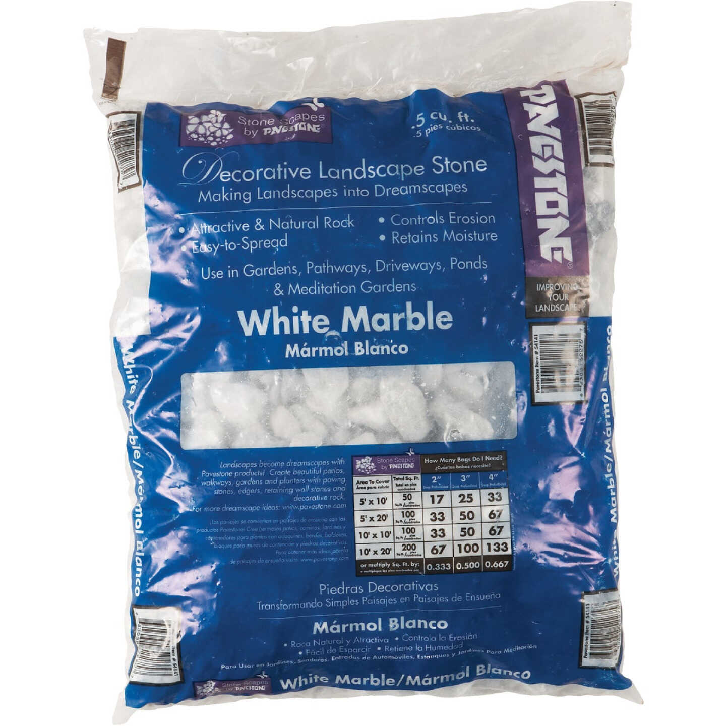 Pavestone 0.5 Cu. Ft. Decorative Landscape White Rock Image 1