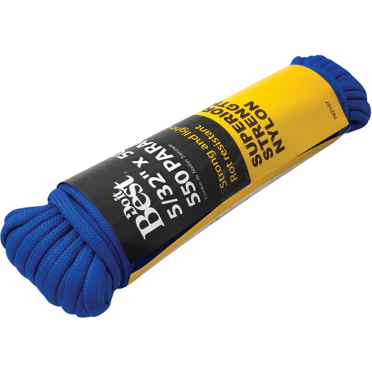 Do it Best 550 5/32 In. x 50 Ft. Blue Nylon Paracord Image 2