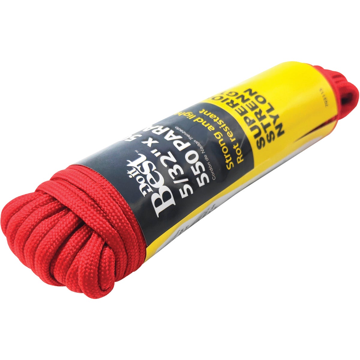 Do it Best 550 5/32 In. x 50 Ft. Red Nylon Paracord Image 2