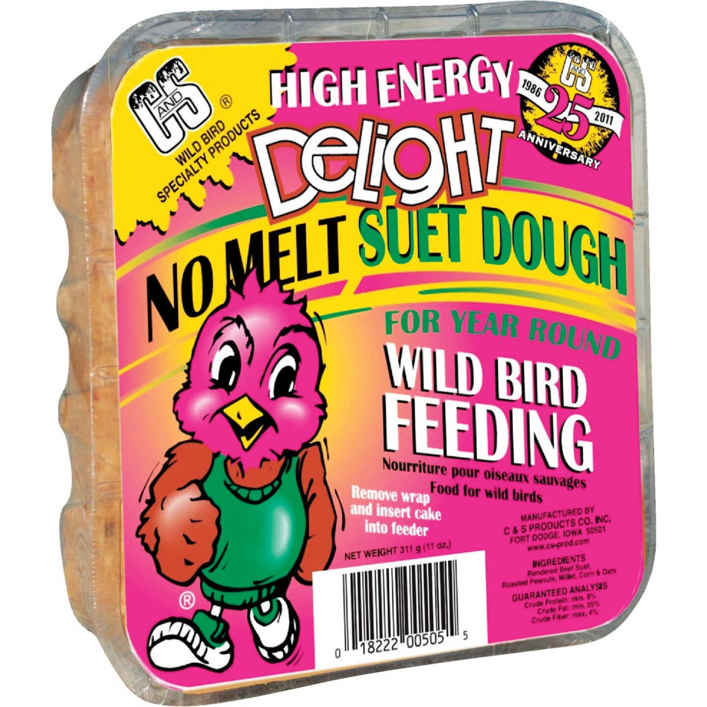 C&S 11 Oz. High Energy Delight No Melt Suet Dough Image 1