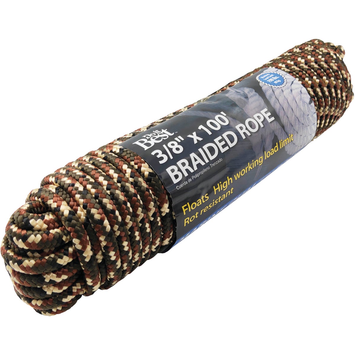 Do it Best 3/8 In. x 100 Ft. Camouflage Diamond Braided Polypropylene Packaged Rope Image 2