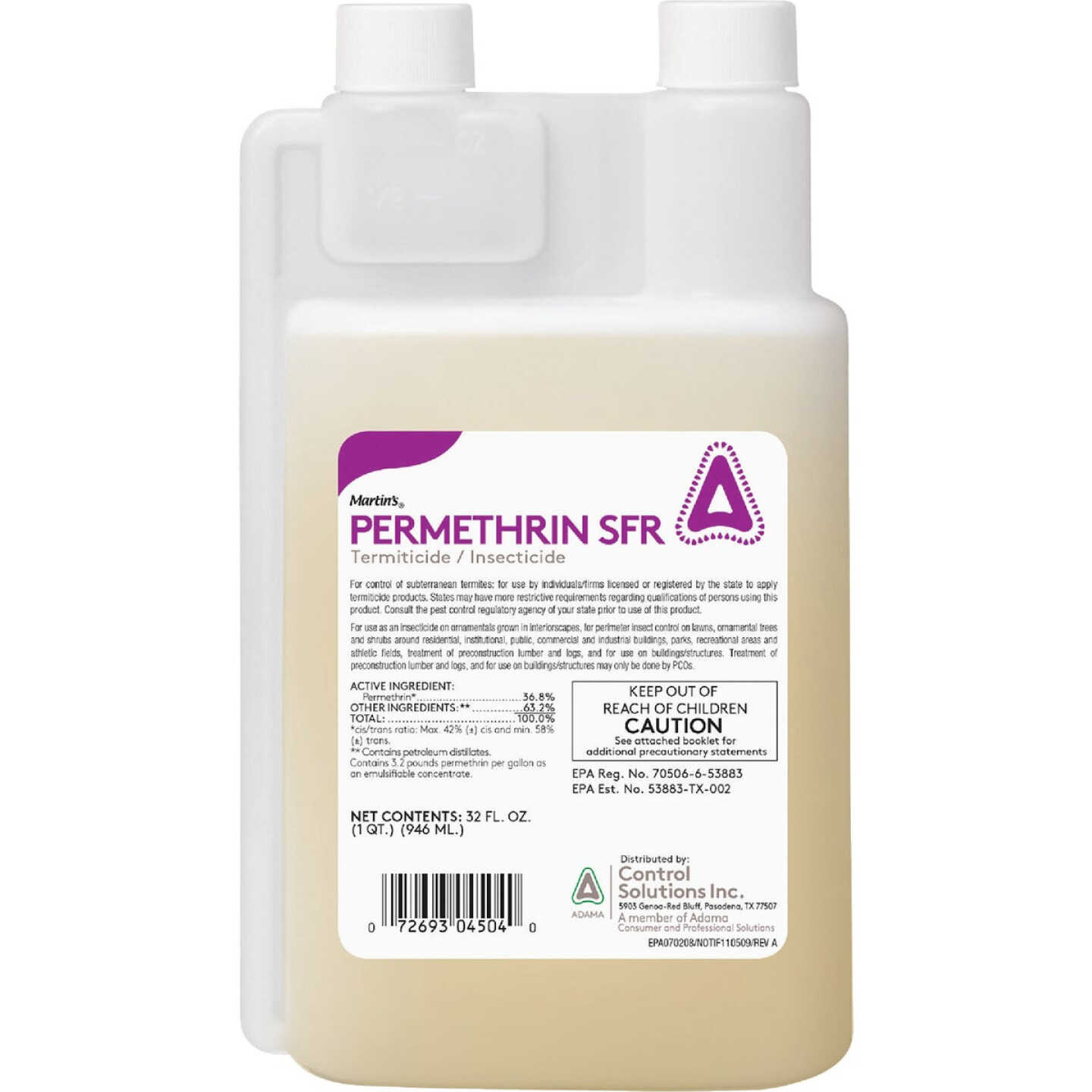 Control Solutions Permethrin SFR 1 Qt. Concentrate Termite Killer Image 1