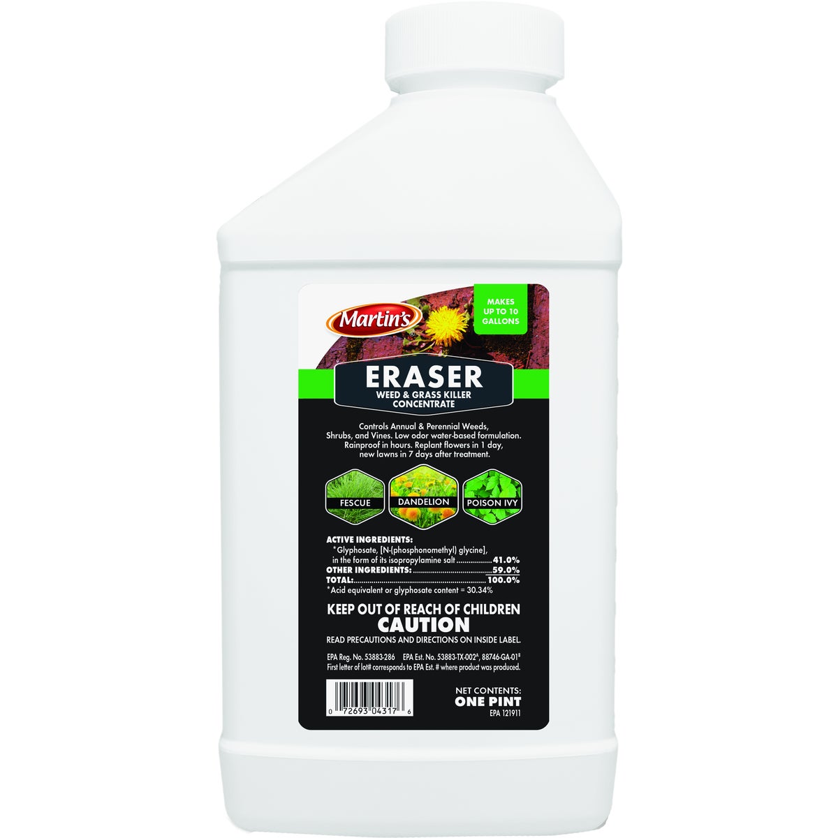 Martin's Eraser 1 Pt. Concentrate Weed & Grass Killer