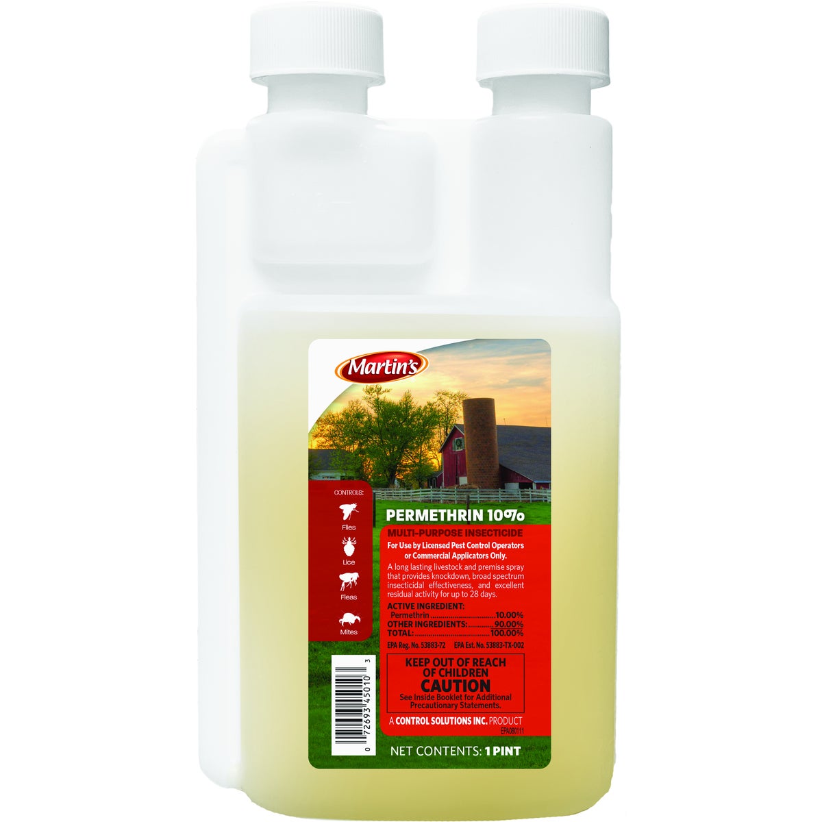 Martin's Permethrin 10% 1 Pt. Concentrate Multi-Purpose Insect Killer