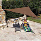 Coolaroo 11 Ft. 10 In Mocha High Density Polyethylene Ready To Hang Shade Sail Canopy Image 1