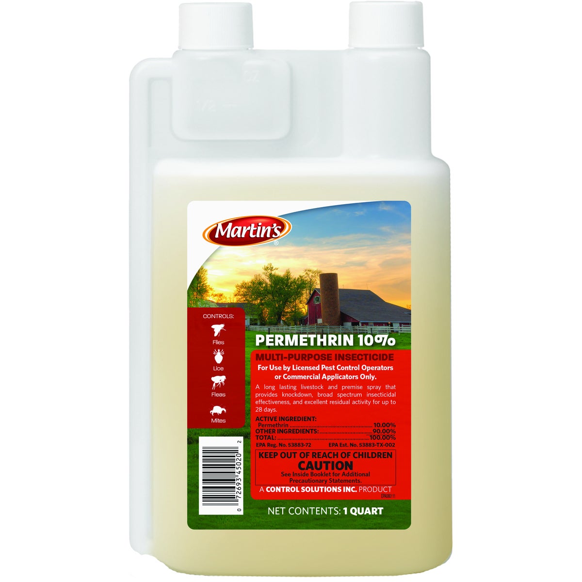 Martin's Permethrin 10% 1 Qt. Concentrate Multi-Purpose Insect Killer