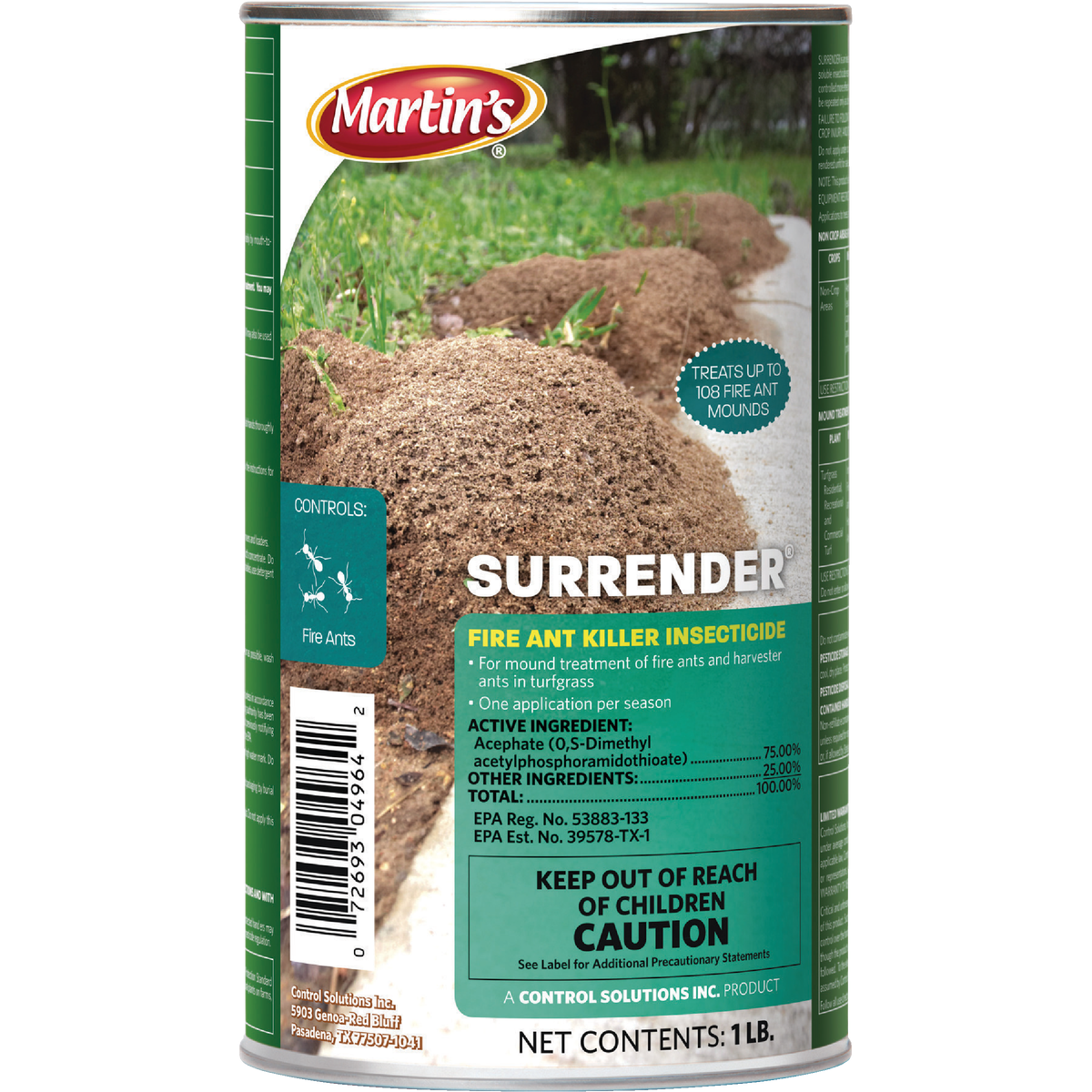 Martin's Surrender 1 Lb. Ready To Use Powder Fire Ant Killer