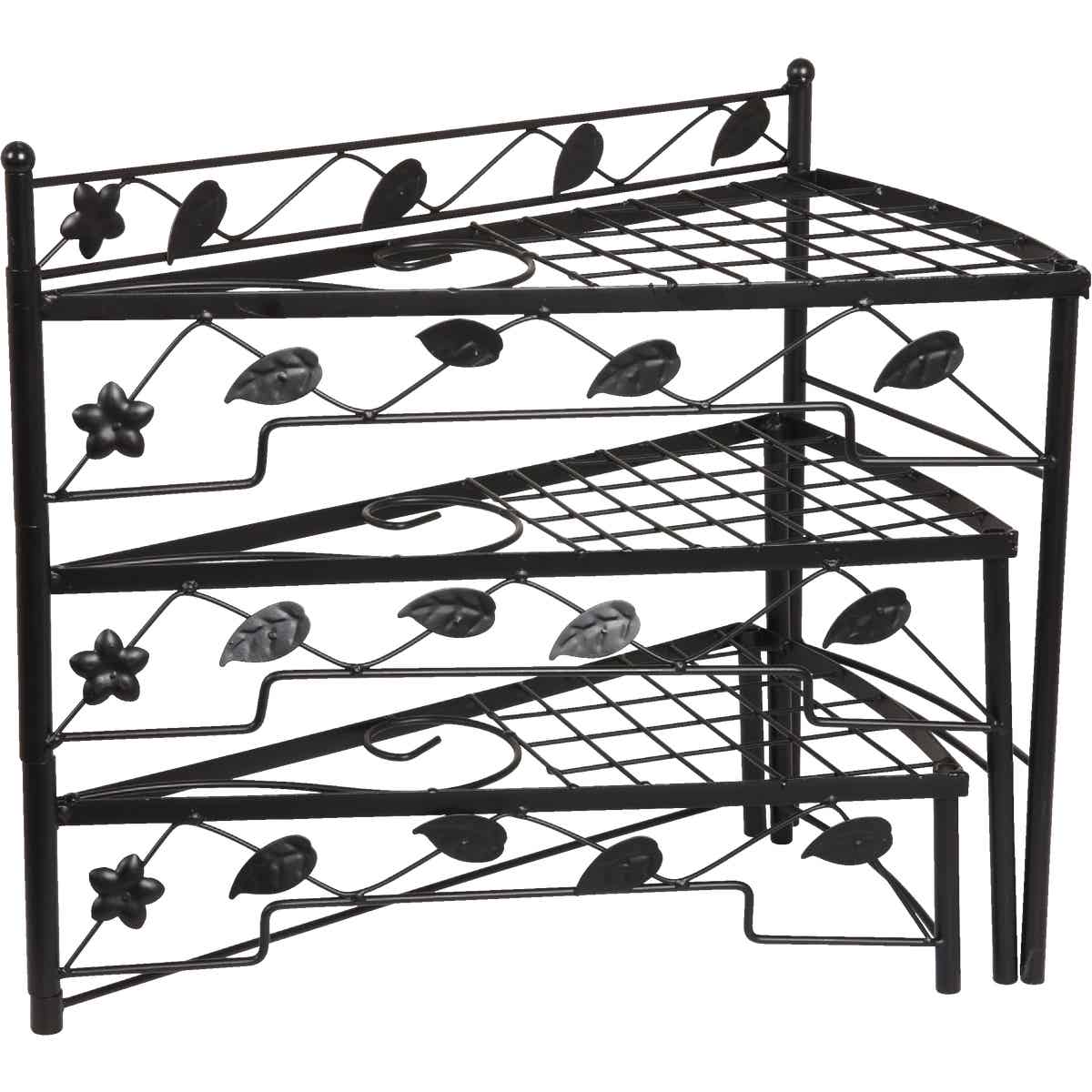 Best Garden Black Steel 17 In. H. Adjustable Plant Stand Image 3