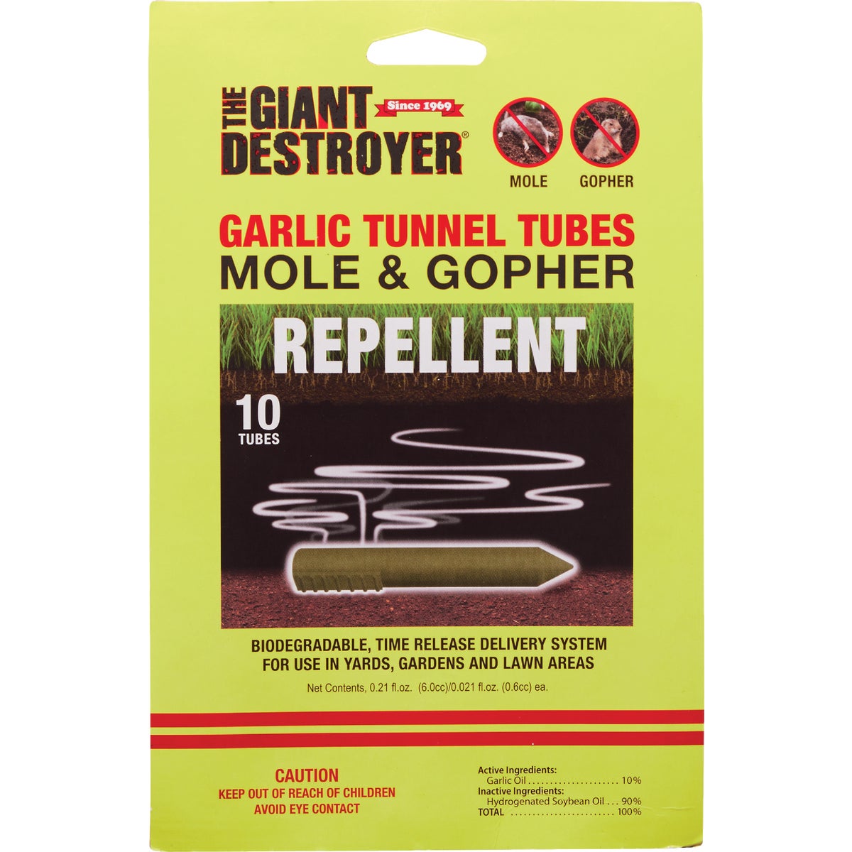 The Giant Destroyer 2.1 Oz. Concentrate Organic Mole & Gopher Repellent (10-Pack)