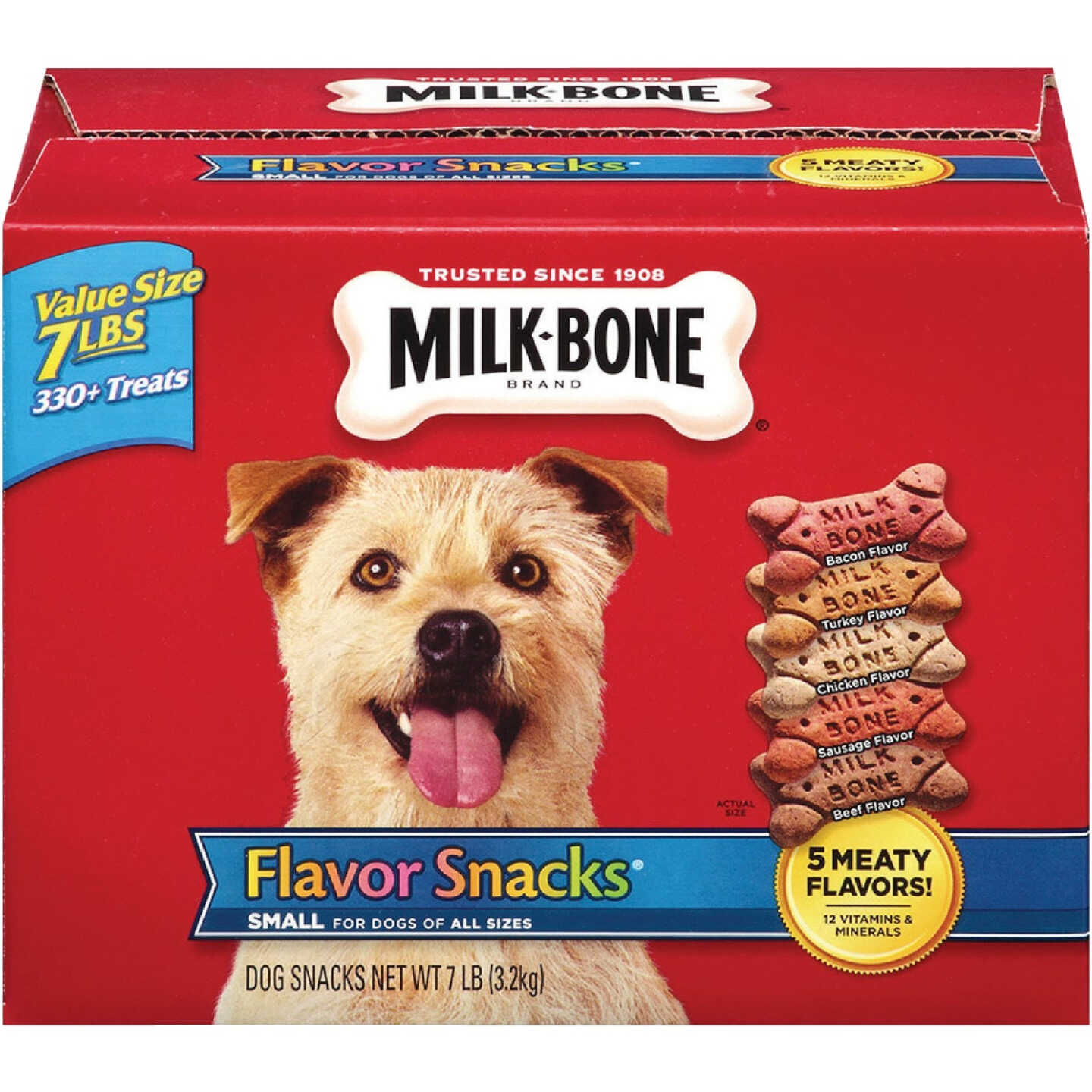 Milk Bone Small & Medium Dog Assorted Flavor Crunchy Dog Treat, 7 Lb. Image 1