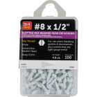 Do it #8 x 1/2 In. White Slotted Hex Washer Head Screw (100-Count) Image 1