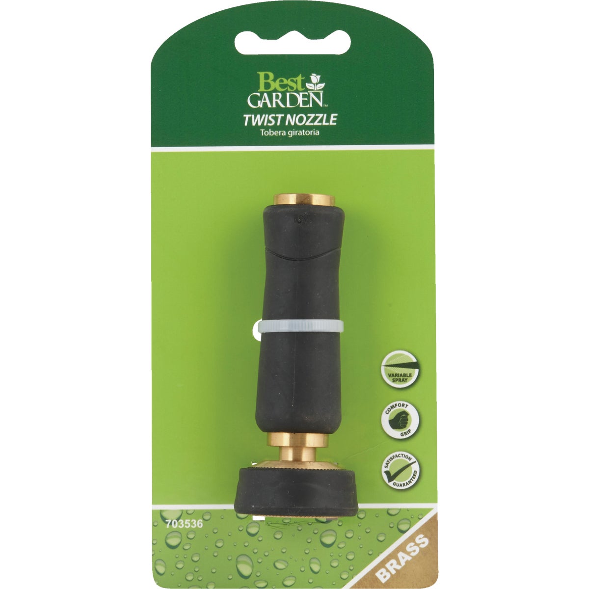 Best Garden Brass Twist Nozzle with Overmold Image 2