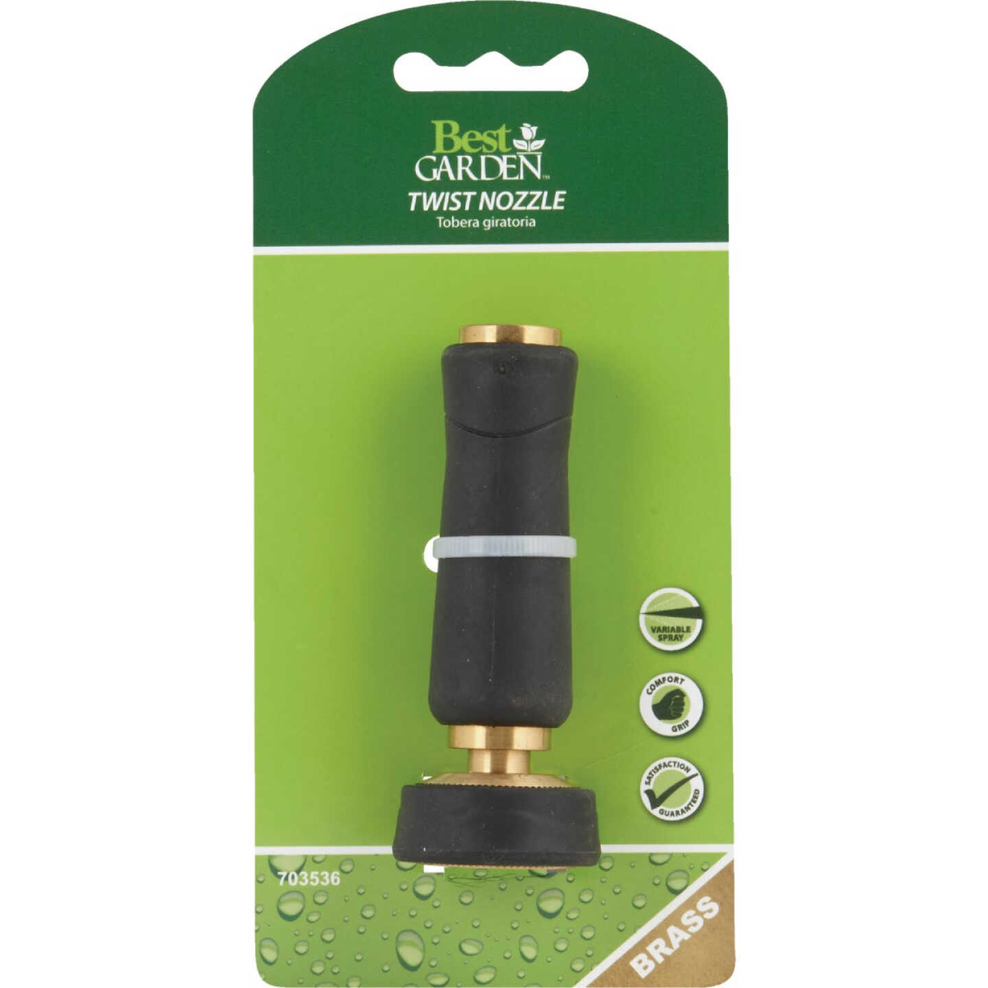 Best Garden Brass Twist Nozzle with Overmold Image 2
