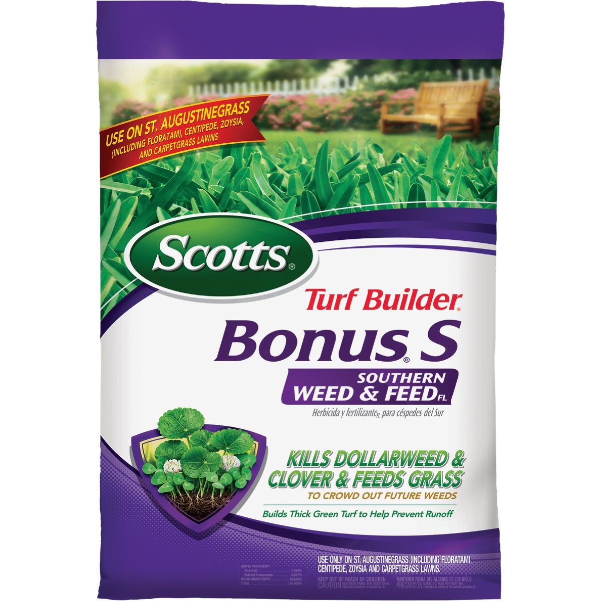 Scotts Turf Builder Bonus S Southern Weed & Feed 18.21 Lb. 5000 Sq. Ft. Weed Killer Plus Lawn Fertilizer