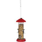 North States Red Plastic Tube Bird Feeder Image 1