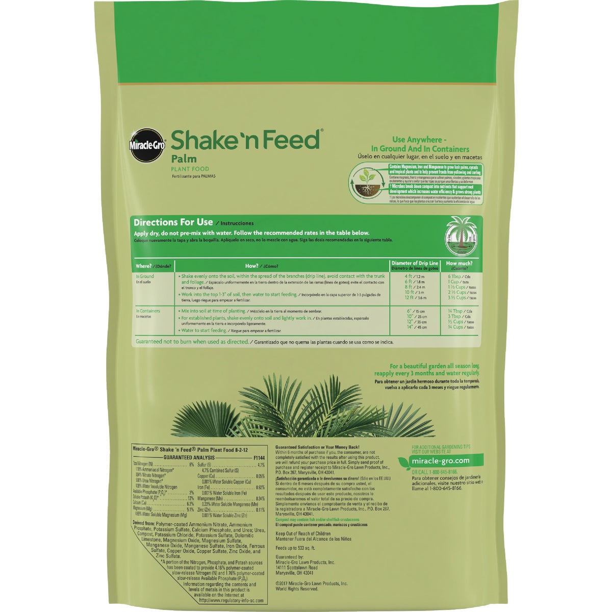 Miracle-Gro Shake 'n Feed 8 Lb. Palm Plant Food Image 2