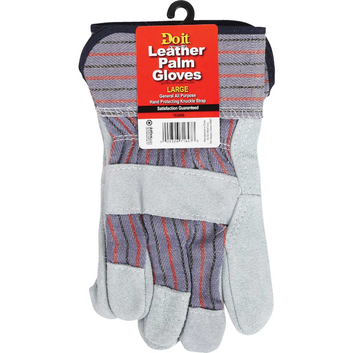 Do it Best Men's Large Lightweight Leather Work Glove Image 2