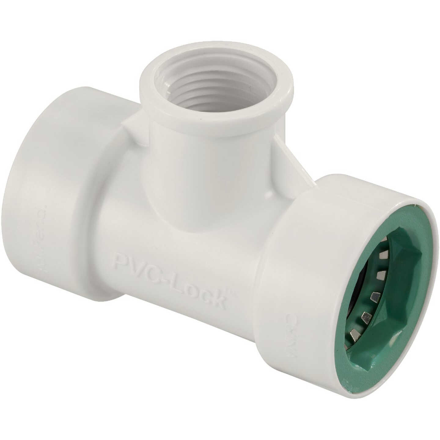 Orbit 3/4 In. x 1/2 In. FPT PVC-Lock Tee Image 1