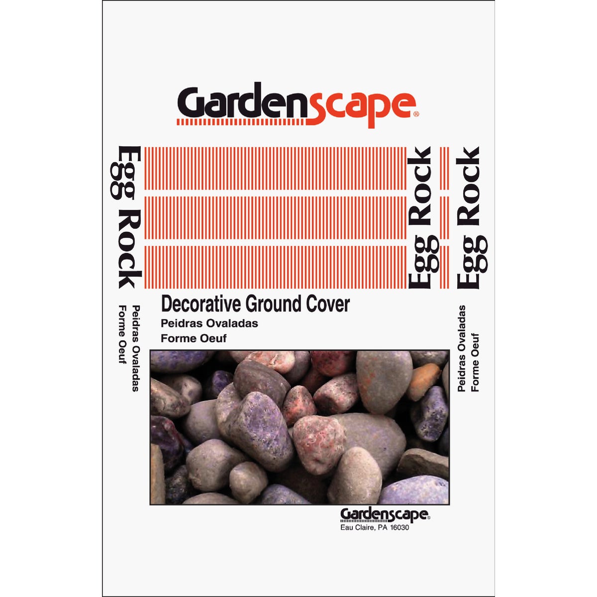 Gardenscape 0.5 Cu. Ft. 2 In. to 3 In. Decorative Egg Rock, 50 Lb.