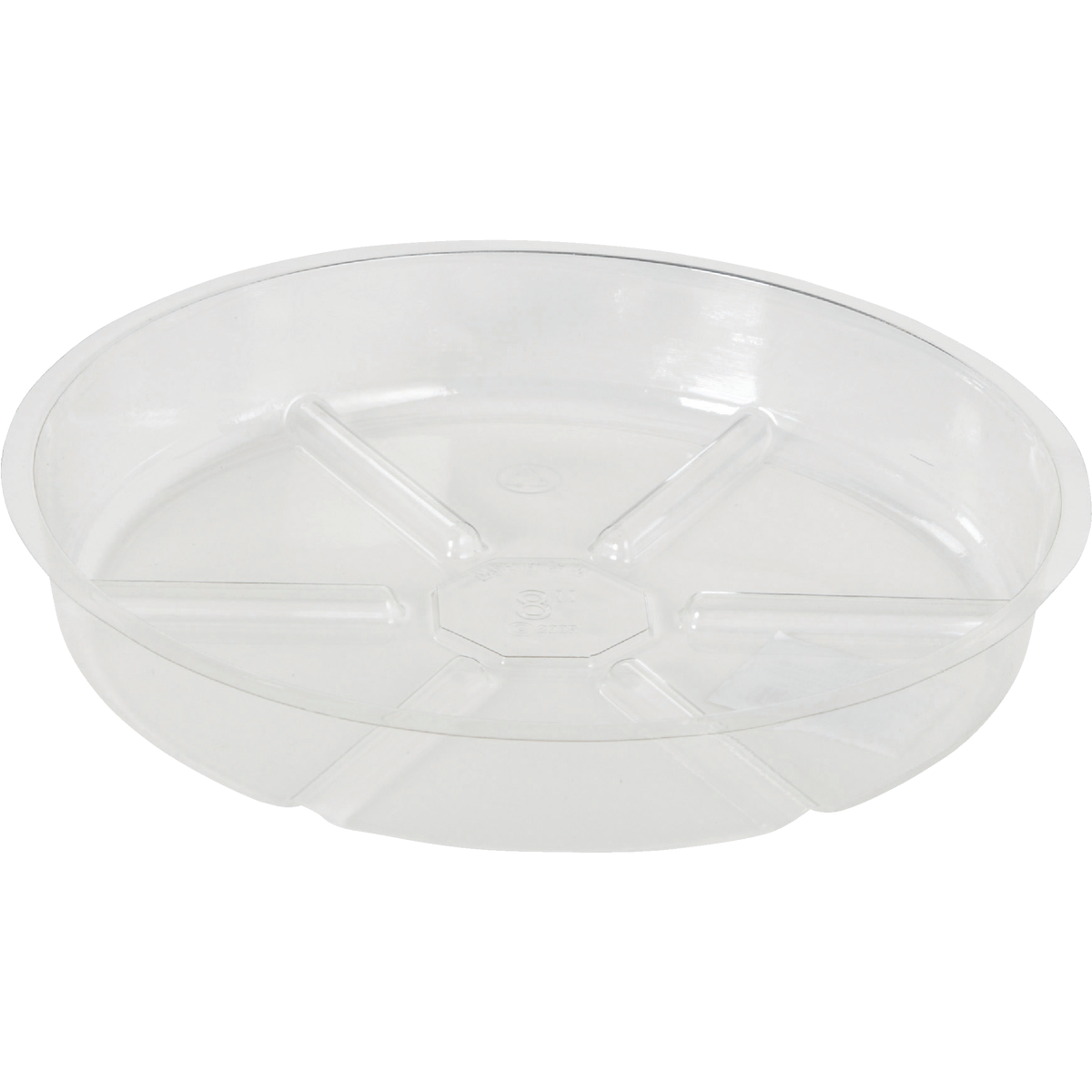 Best Garden 8 In. Clear Vinyl Flower Pot Saucer Image 1
