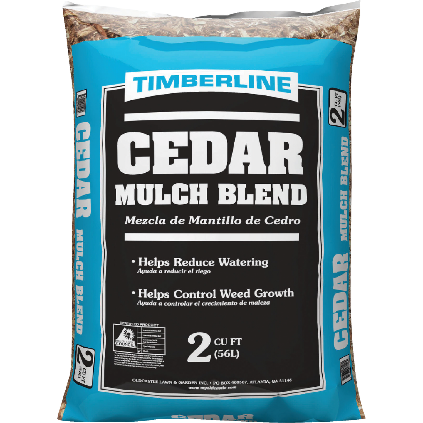 Timberline 2 Cu. Ft. Cedar Mulch Image 1