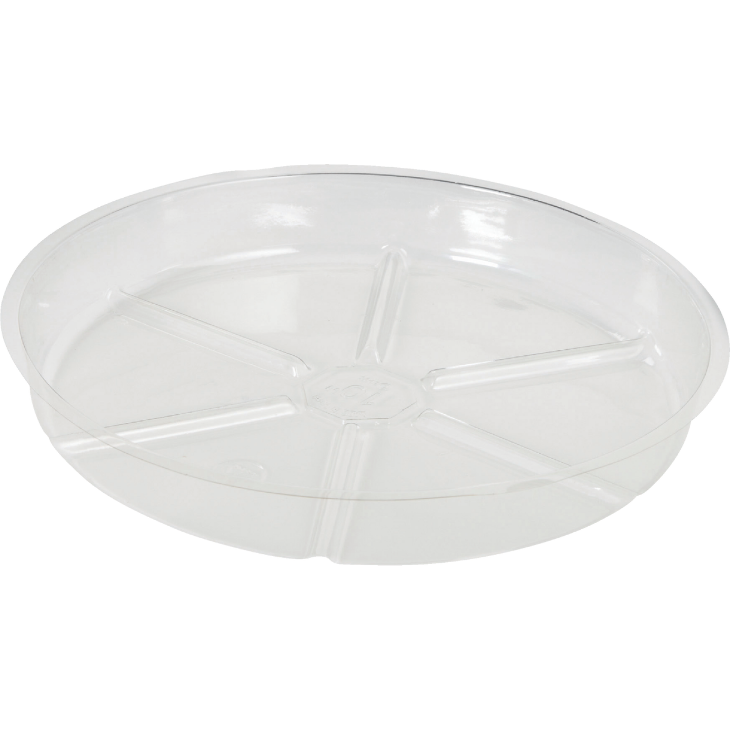 Best Garden 10 In. Clear Vinyl Flower Pot Saucer Image 1