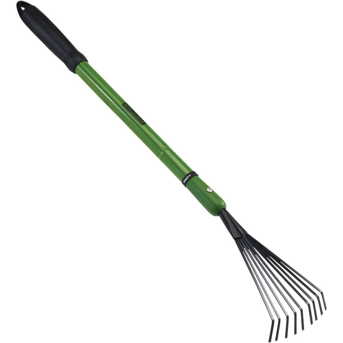 Best Garden Extendable Handle 5.5 In. Steel Shrub Rake (9-Tine)