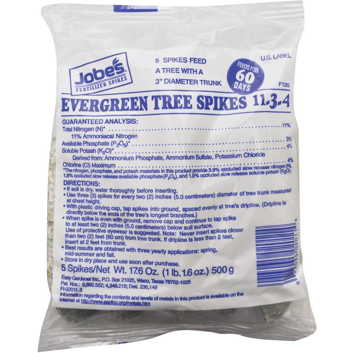 Jobe's 11-3-4 Evergreen Tree Spikes (5-Pack)