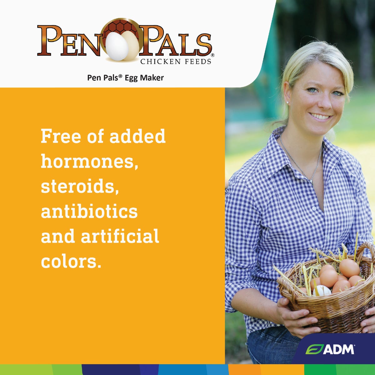 ADM Pen Pals 50 Lb. Egg Maker Chicken Feed Pellets Image 5