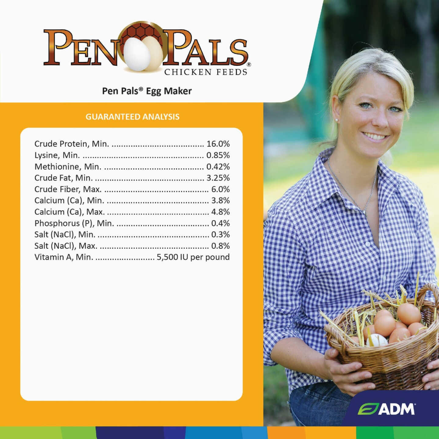 ADM Pen Pals 50 Lb. Egg Maker Chicken Feed Crumble Image 4