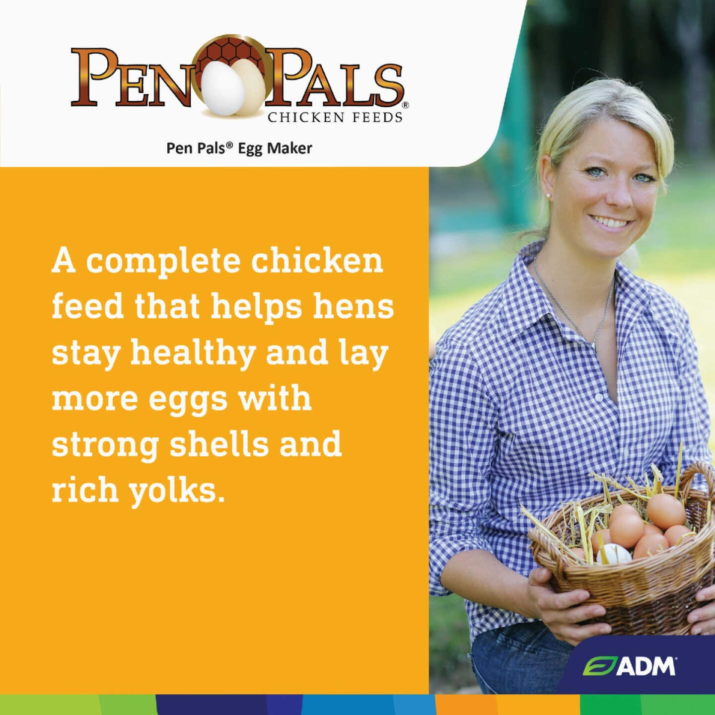 ADM Pen Pals 50 Lb. Egg Maker Chicken Feed Crumble Image 7