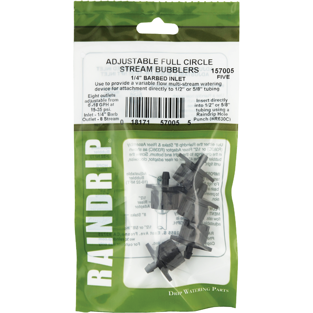 Raindrip Full Circle Multi-Stream 18 GPH Adjustable Bubbler (5-Pack) Image 2