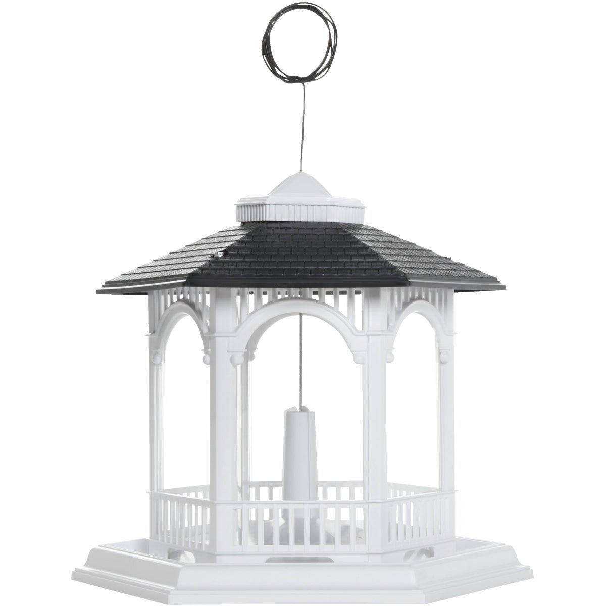 Cherry Valley White Plastic 10 Lb. Capacity Gazebo Bird Feeder Image 5